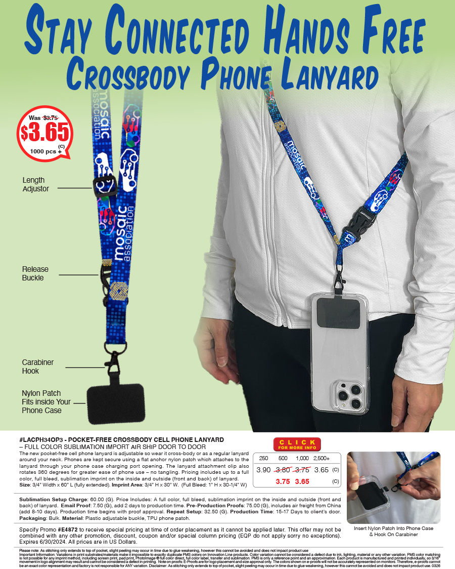 LACPH34OP3 Cell Phone Holder Lanyard