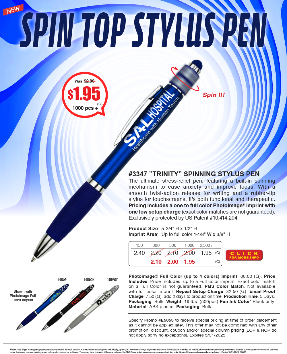 3347 Spinning Stylus Pen