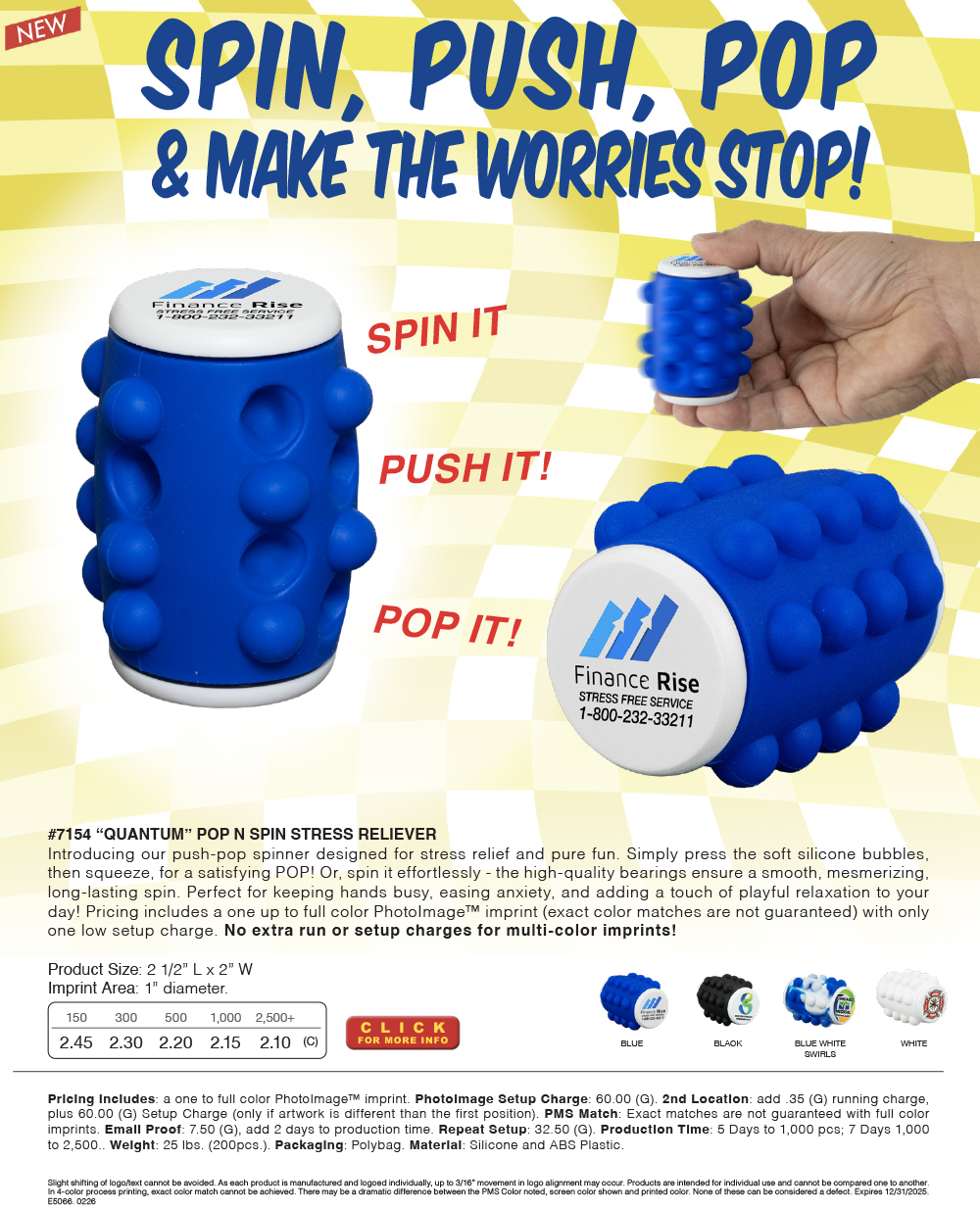 7154 Quantum - Pop N Spin Stress Reliever