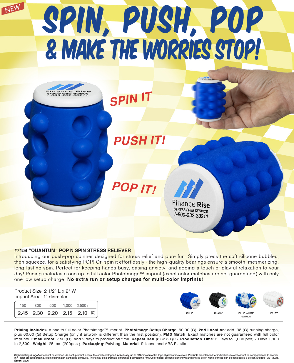 7154 Quantum - Pop N Spin Stress Reliever