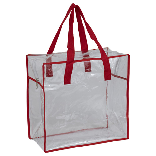 ARETE 12 W x 12 H x 6 Clear Vinyl Stadium Compliant Tote Bag with  Zipper - Innovation Line Canada