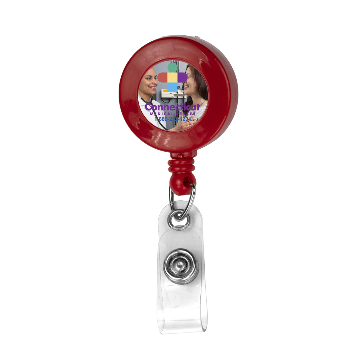 BELLEFONTAINE VL 30 Cord Round Retractable Badge Reel and Badge
