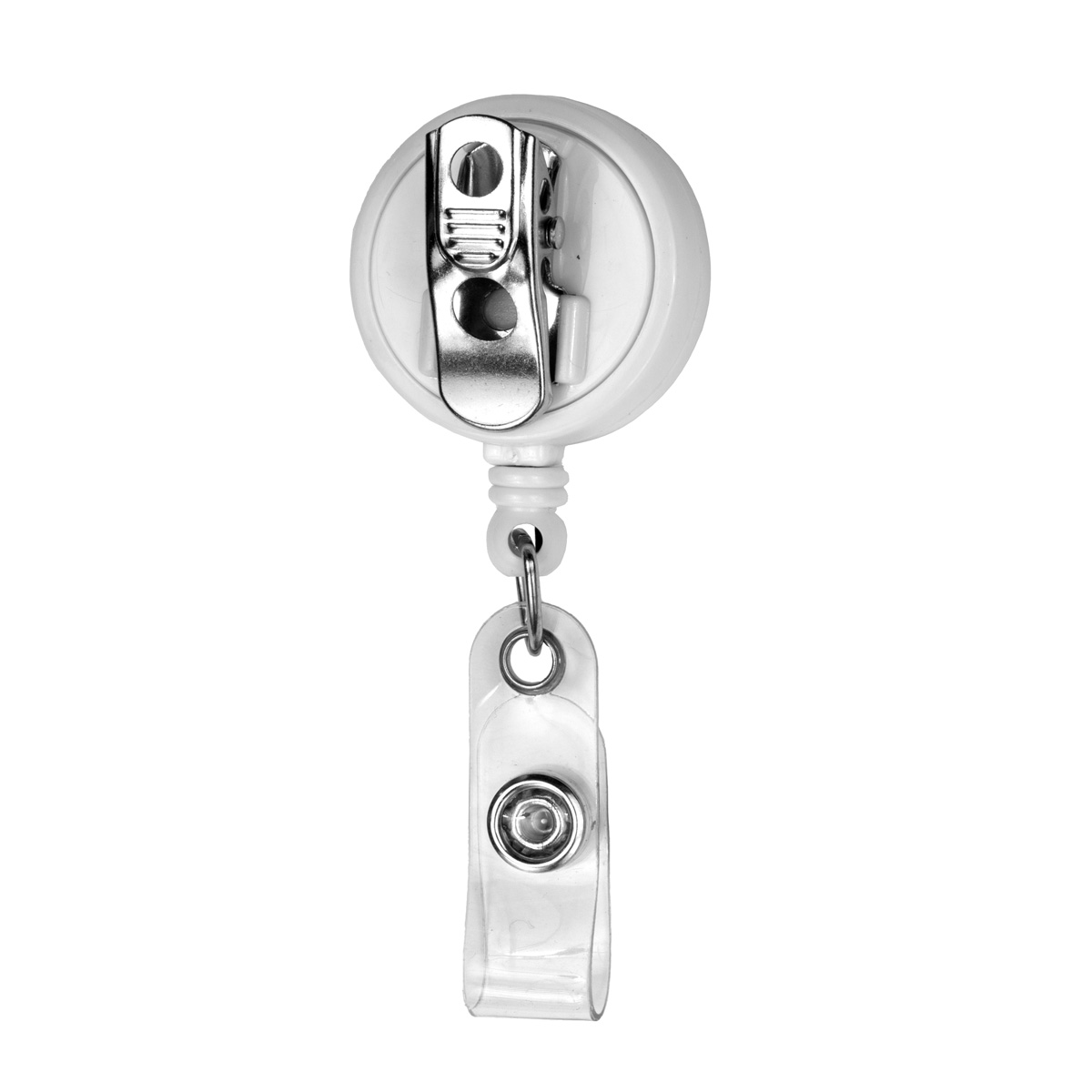 BELLEFONTAINE VL 30 Cord Round Retractable Badge Reel and Badge Holder  with Rotating Alligator Clip Attachment - Innovation Line