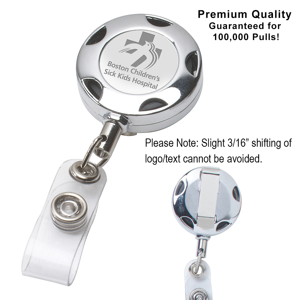 TIFFIN LZ 32 Cord Round Chrome Solid Metal Sport Retractable