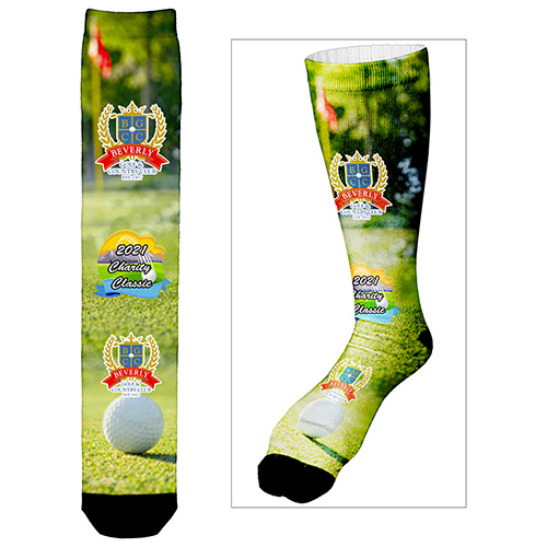 "THAMES" Dye Sublimated  Dress Socks (Pair)